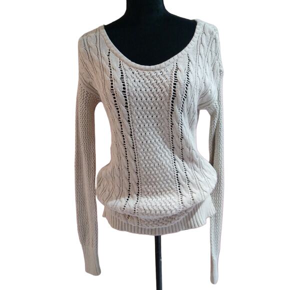 Mossimo Supply Company Tan Long Loose Knit Sweater Size M/M - Picture 1 of 6